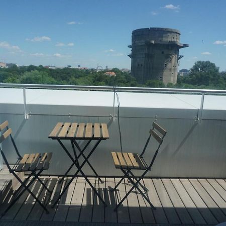 Augartenblick Penthaus 14 - Blick Zum Riesenrad Vienna Luaran gambar