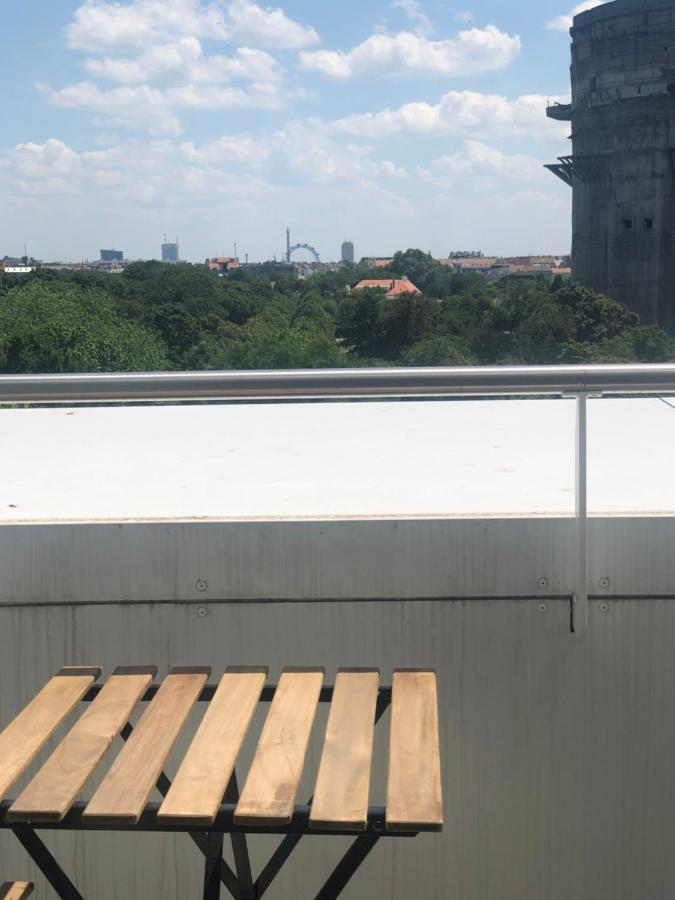 Augartenblick Penthaus 14 - Blick Zum Riesenrad Vienna Luaran gambar