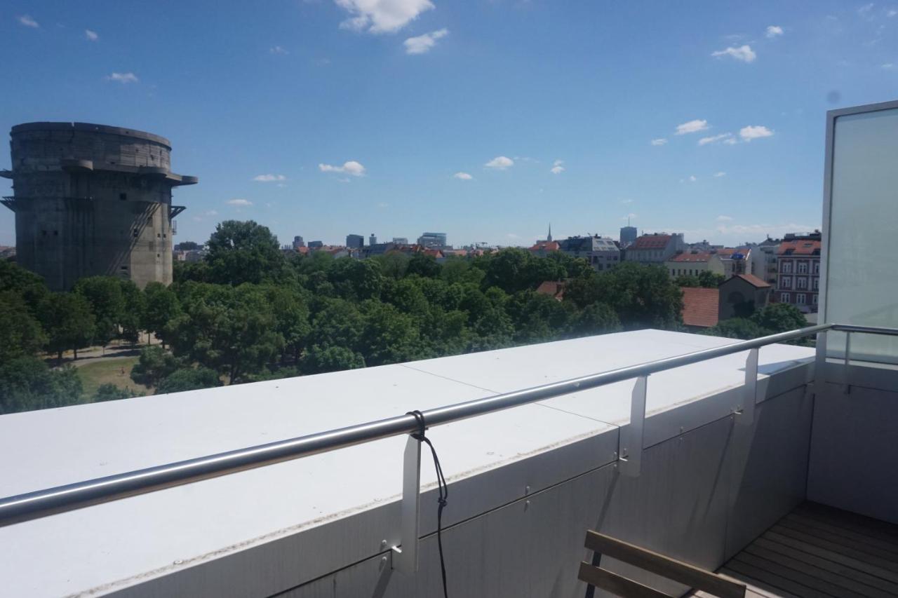 Augartenblick Penthaus 14 - Blick Zum Riesenrad Vienna Luaran gambar