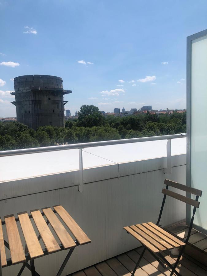 Augartenblick Penthaus 14 - Blick Zum Riesenrad Vienna Luaran gambar